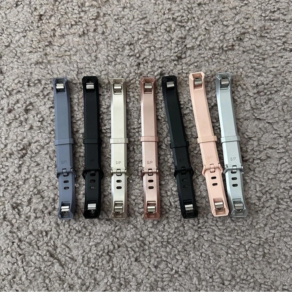 Interchangeable Silicone Rubber Fitbit Alta HR Band Strap Pack (Set of 7)